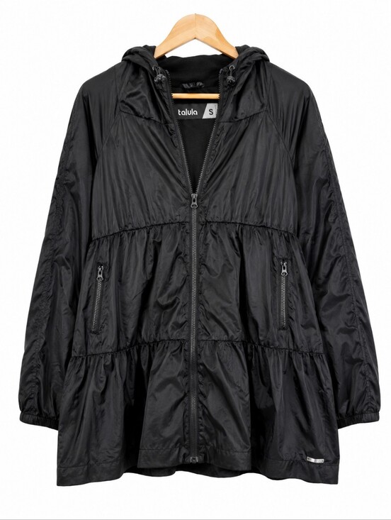 Talula Jackets & Blazers - Aritzia Talula Black Hooded Lightweight Jacket Size Small